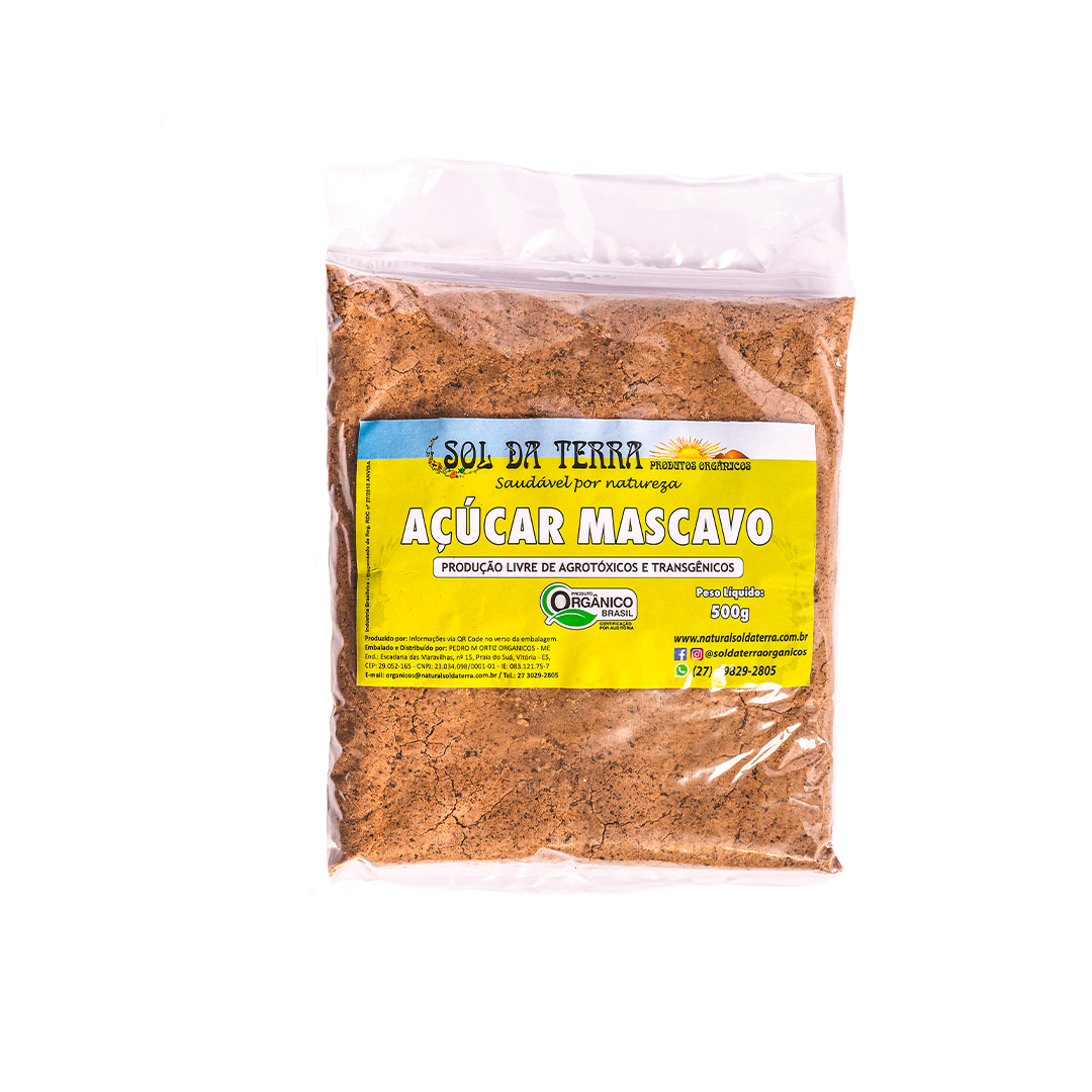 açúcar mascavo